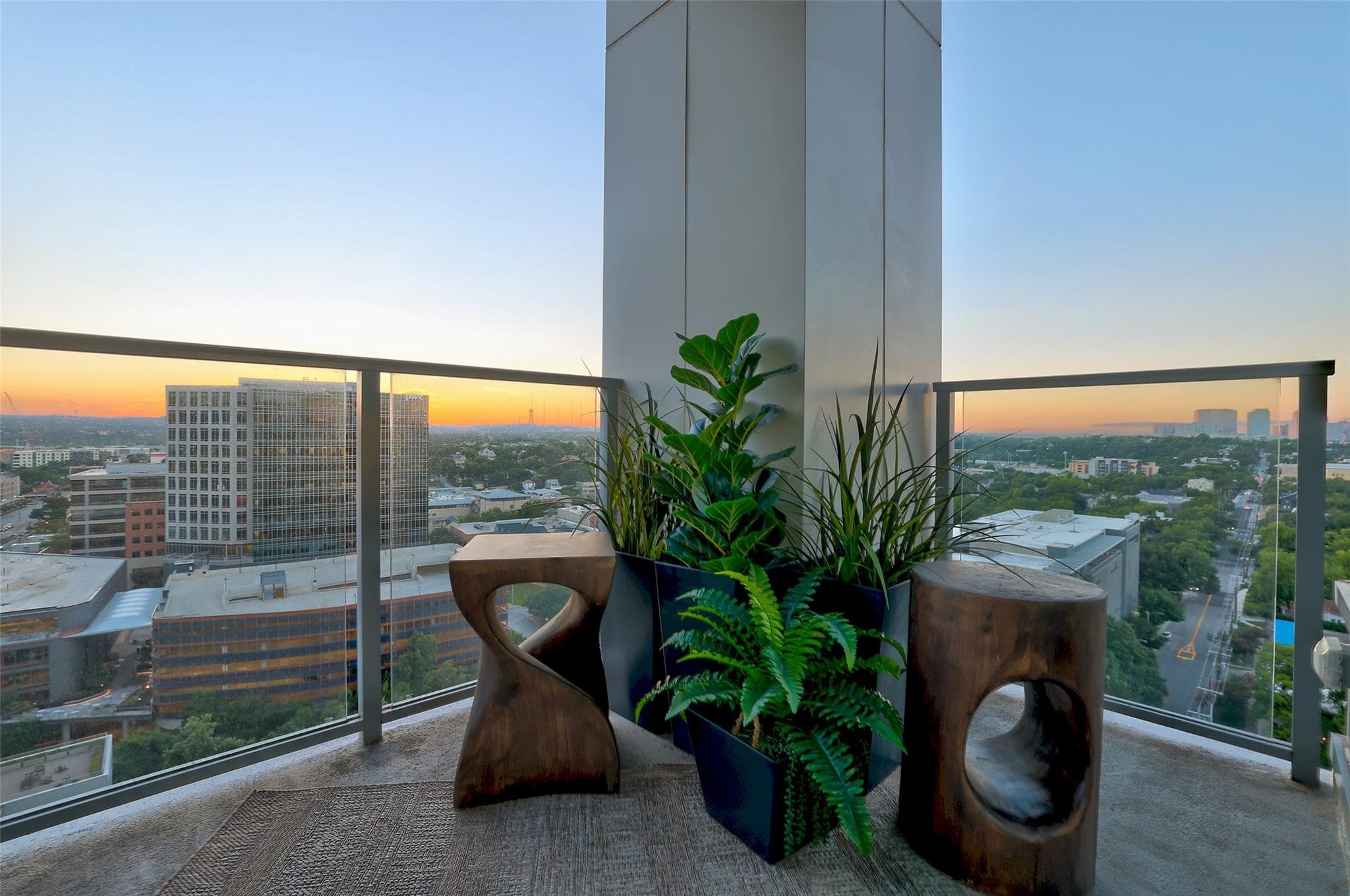 Bask in the golden hour from this captivating hig